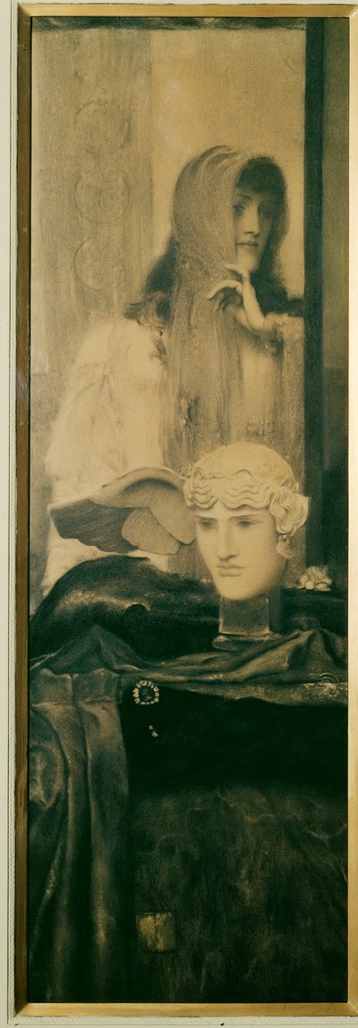 Fehér, fekete és arany (olaj, vászon) alkotó: Fernand Khnopff