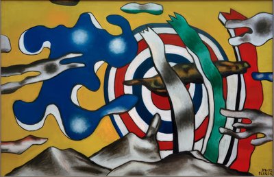 A repülőgép az égen alkotó: Fernand Leger