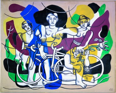 A kerékpárosok alkotó: Fernand Leger