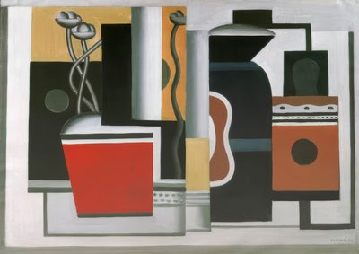 „Le pot rouge” (A vörös virágcserép), 1926 alkotó: Fernand Leger