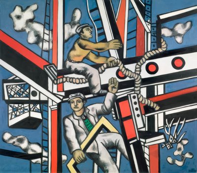 „A tervezők” (Die Konstrukteure) alkotó: Fernand Leger