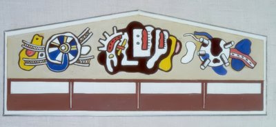 Tanulmány a French Line Pier számára alkotó: Fernand Leger