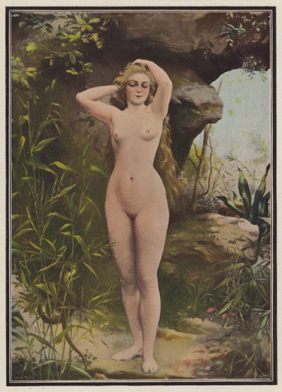 Éva (színes litó) alkotó: Fernand Lematte