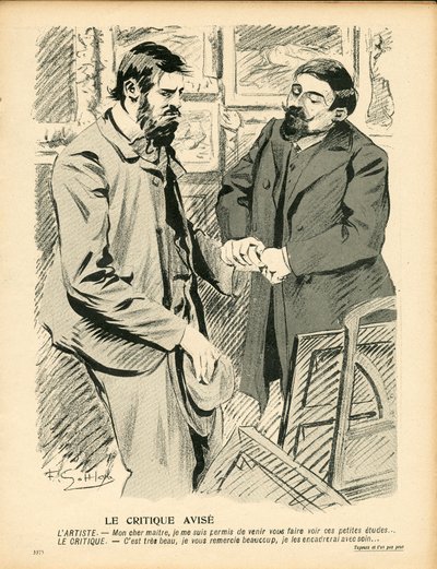 A vajtányér, 199. szám, Szatirikus színekben alkotó: Fernand Louis Gottlob