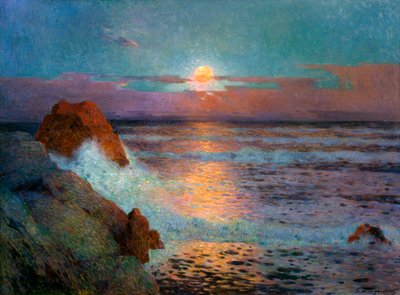 Napnyugta a tenger mellett, 1925 alkotó: Fernand Loyen du Puigaudeau