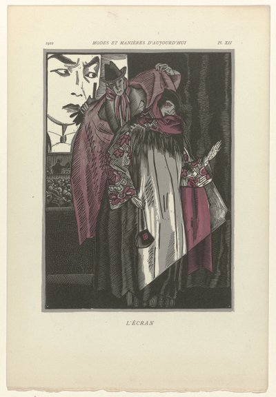 A mai divat és modor, 1922, Pl. 12: A képernyő alkotó: Fernand Siméon
