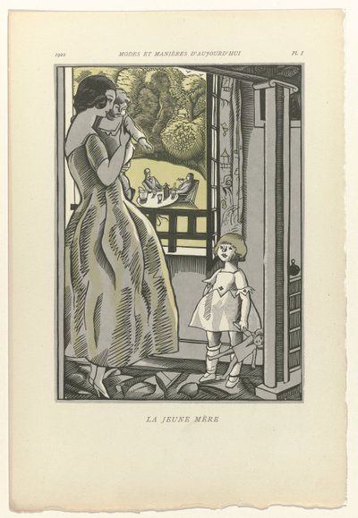 Napjaink divatja és modora, 1922, 1. rész: A fiatal anya alkotó: Fernand Siméon