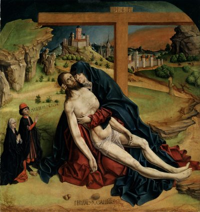 Pietà, 1465-1470 alkotó: Fernando Gallego