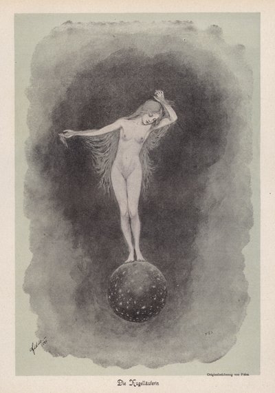 The Ball Runner (litho) alkotó: Fidus