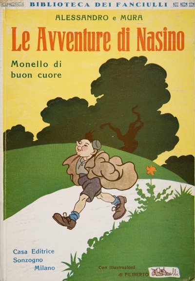 A The Adventures of Nasino, Brat jó szívvel címlapja, Alessandro e Mura, 1920 körül alkotó: Filiberto Scarpelli