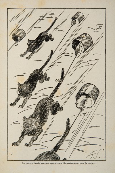 Illusztráció egy gyermekkönyvből, 1920-30 körül alkotó: Filiberto Scarpelli