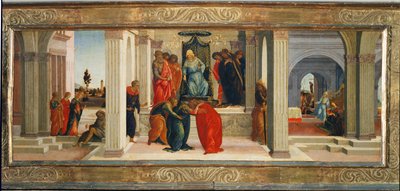 Három jelenet Eszter életéből: Mordechai siratja a zsidók sorsát ... alkotó: Filippino (attr.to) Lippi