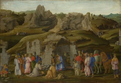 A mágusok imádása. 1480 körül alkotó: Filippino Lippi