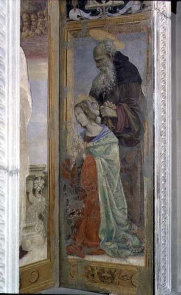 SS. Anthony és Lucy, részlet a Canto al Mercatale tabernákulumából, 1498 alkotó: Filippino Lippi