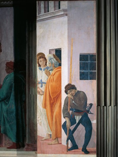 A börtönből kiszabadult Szent Péter, Filippino Lippi, freskó alkotó: Filippino Lippi
