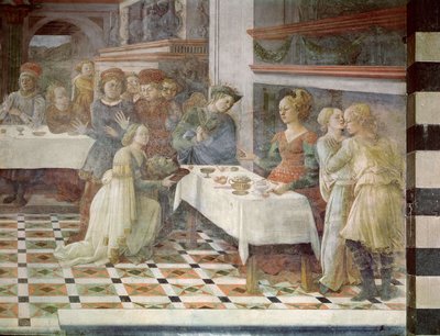 Heródes ünnepe, 1452-64 alkotó: Filippino Lippi
