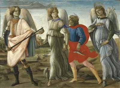 Három arkangyal ifjú Tóbiással, 1477-78 alkotó: Filippino Lippi
