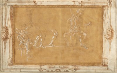 Különféle ábratanulmányok alkotó: Filippino Lippi