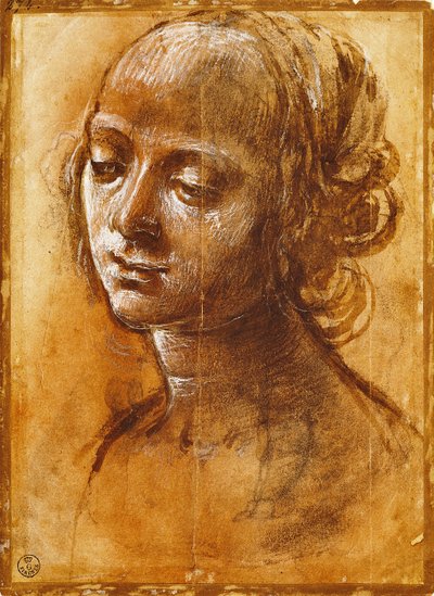 Női alak, Filippino Lippi (1457-kb. 1504), rajz alkotó: Filippino Lippi