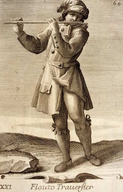 Férfi furulyázik alkotó: Filippo Bonanni