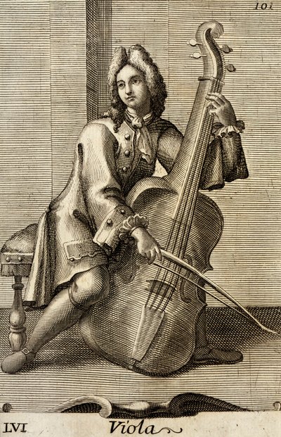 Férfi brácsán játszik alkotó: Filippo Bonanni