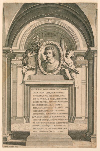Antonio Barberino bíboros portréja alkotó: Filippo Gagliardi