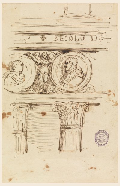 Tervezés egy Entablature számára alkotó: Filippo Marchionni