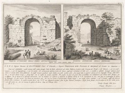 Dedikációs oldal, az Antichittől? di Pesto (Paestum régiségei) alkotó: Filippo Morghen