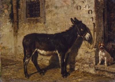 A ház ajtajában alkotó: Filippo Palizzi