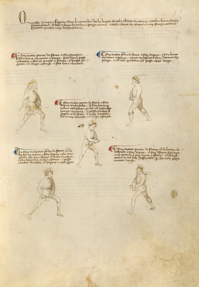 Harc tőrrel alkotó: Fiore Furlan dei Liberi da Premariacco