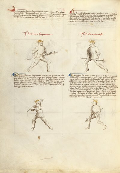Harc Pollaxe-val alkotó: Fiore Furlan dei Liberi da Premariacco