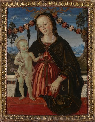 Madonna és gyermeke. 1473 körül alkotó: Fiorenzo di Lorenzo