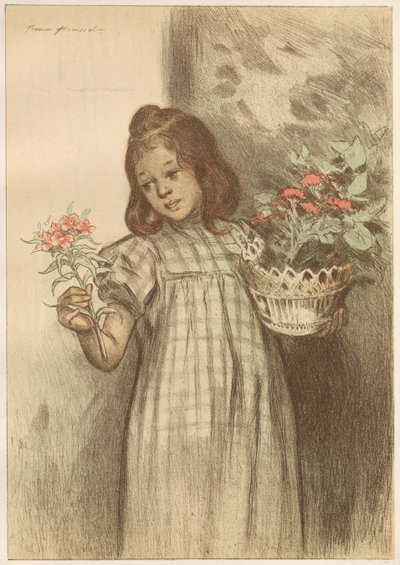 virágáruslány alkotó: Firmin Bouisset