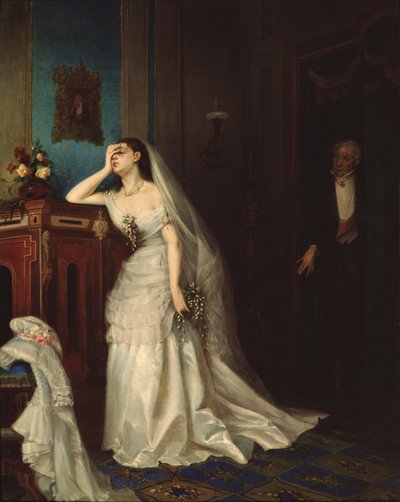 A házasságkötés után, 1874 alkotó: Firs Sergeevich Zhuravlev