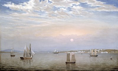 Castine kikötője és városa, 1851 alkotó: Fitz Henry Lane