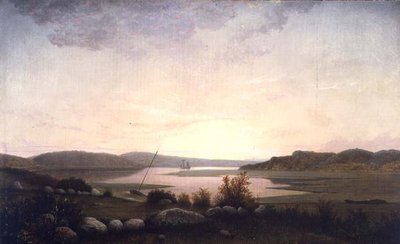 Creek Gloucester közelében, Massachusettsben (olaj, vászon) alkotó: Fitz Henry Lane