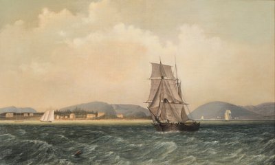 A Mt. Desert Island mellett, Maine, 1850 alkotó: Fitz Henry Lane