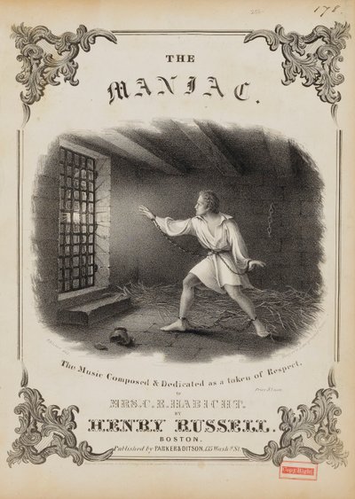 The Maniac (Sheet Music Cover) alkotó: Fitz Henry Lane