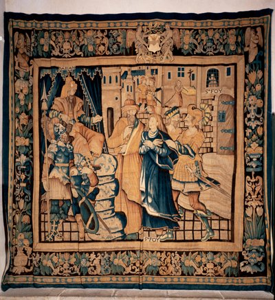 Conques múzeumi kincstár (Le Trésor de Conques). Flamand kárpit. Sainte Foy története. 16. század (?). alkotó: Flemish School