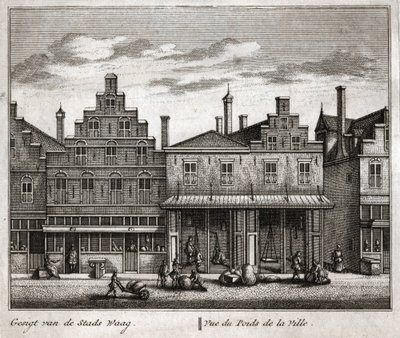 Delft, Hollandia. (metszet alkotó: Flemish School