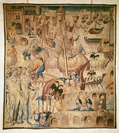 Hajóflotta indulása alkotó: Flemish School