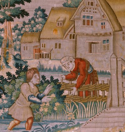 Flamand kárpit. Tapsolás. Oudenaarde műterme. 17. század. alkotó: Flemish School