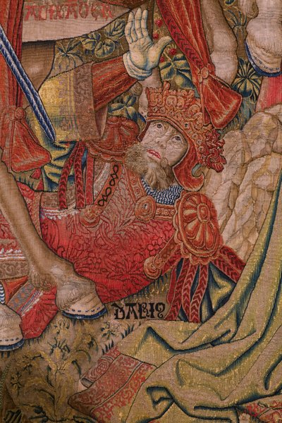 Flamand kárpit. Erkölcsi sorozat: A kitüntetések erénye (De deugd van de Honores, The Virtue of honors). Kb. 1520. Részlet alkotó: Flemish School