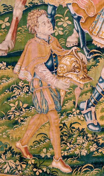 Flamand kárpit. Sorozat Judit könyve. Háború jön Júdába (Llega la guerra a Judá). A sorozat negyedik kárpitja. Gyártás Hollandia, Brüsszel(?). 16. század második fele. Szövet Gyapjú. Hely Bari Szent Miklós-templom (múzeum o alkotó: Flemish School