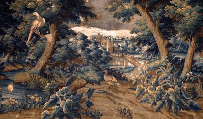 Flamand kárpit. elviselni. 17. század vége – 18. század eleje. A Sint-Walburgakerk Oudenaarde (Dekenij van de Sint-Walburga) templom tulajdona. Részlet. alkotó: Flemish School