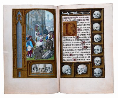 Fóliók a Rothschild Órakönyvből, Gent vagy Brugge, 1505 körül alkotó: Flemish School