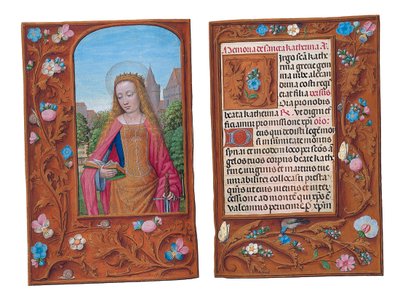 Fóliók a Rothschild Órakönyvből, Gent vagy Brugge, 1505 körül alkotó: Flemish School