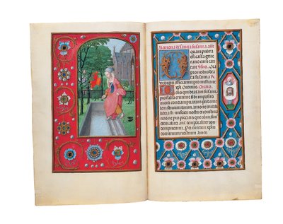 Fóliók a Rothschild Órakönyvből, Gent vagy Brugge, 1505 körül alkotó: Flemish School