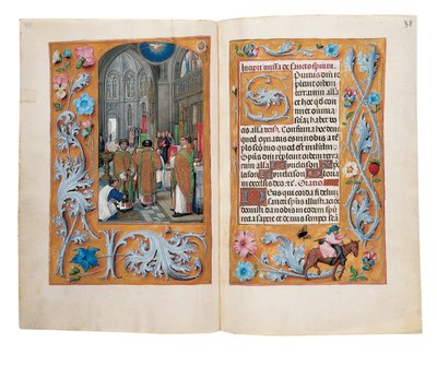 Fóliók a Rothschild Órakönyvből, Gent vagy Brugge, 1505 körül alkotó: Flemish School