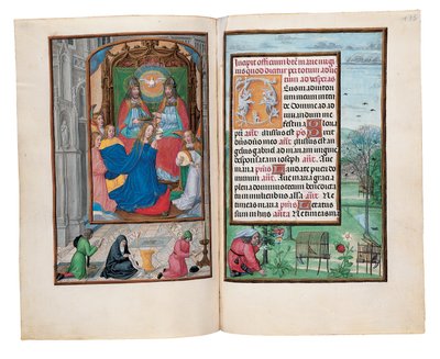 Fóliók a Rothschild Órakönyvből, Gent vagy Brugge, 1505 körül alkotó: Flemish School